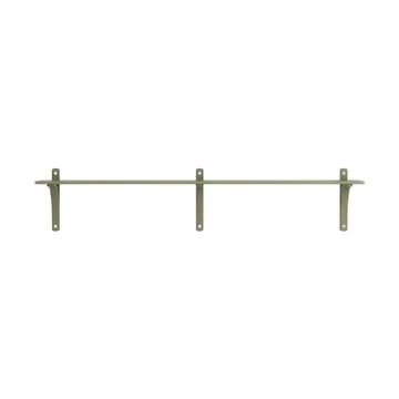 Levi hylla 1 hyllplan - Moss green-aluminium, 180 cm - Swedese