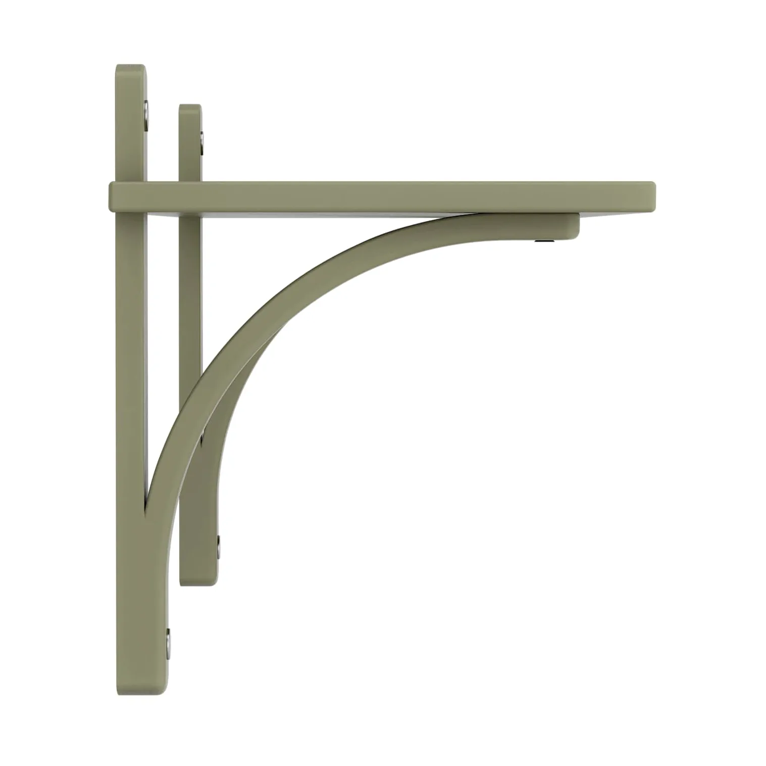 Levi hylla 1 hyllplan, Moss green-aluminium, 90 cm Swedese