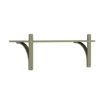 Levi hylla 1 hyllplan - Moss green-aluminium, 90 cm - Swedese