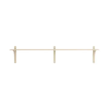 Levi hylla 1 hyllplan - Naturlackerad ask-aluminium, 180 cm - Swedese