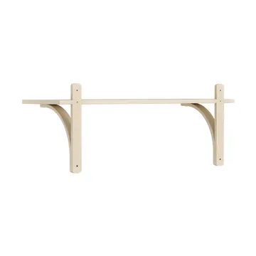 Levi hylla 1 hyllplan - Naturlackerad ask-mässing, 90 cm - Swedese
