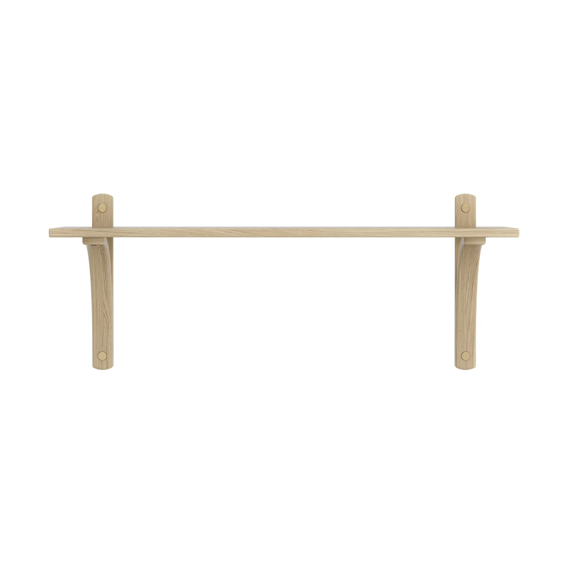 Levi hylla 1 hyllplan, Naturlackerad ek-aluminium, 90 cm Swedese