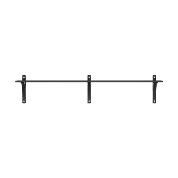 Levi hylla 1 hyllplan - Svartlaserad ask-aluminium, 180 cm - Swedese