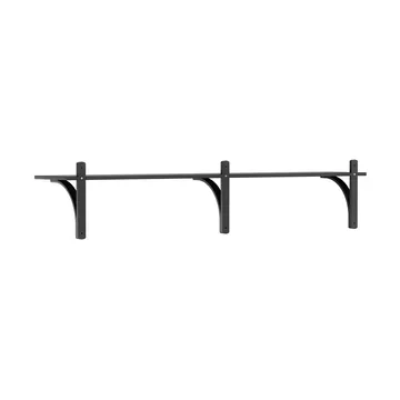 Levi hylla 1 hyllplan - Svartlaserad ask-aluminium, 180 cm - Swedese