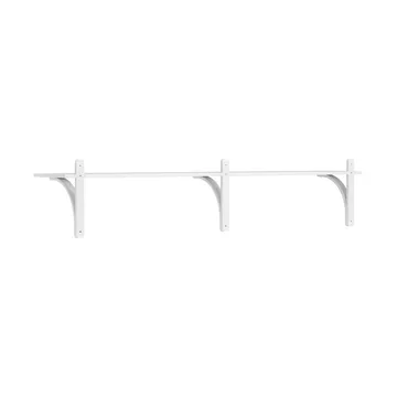 Levi hylla 1 hyllplan - Vitlaserad ask-aluminium, 180 cm - Swedese