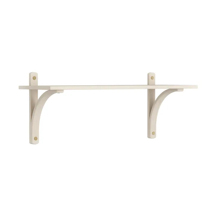 Levi hylla 1 hyllplan - Vitpigmenterad ask-mässing, 90 cm - Swedese
