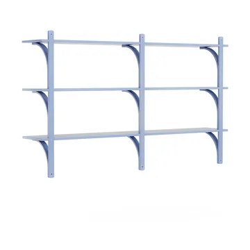 Levi hylla 3 hyllplan - ILKE Blue-aluminium, 180 cm - Swedese