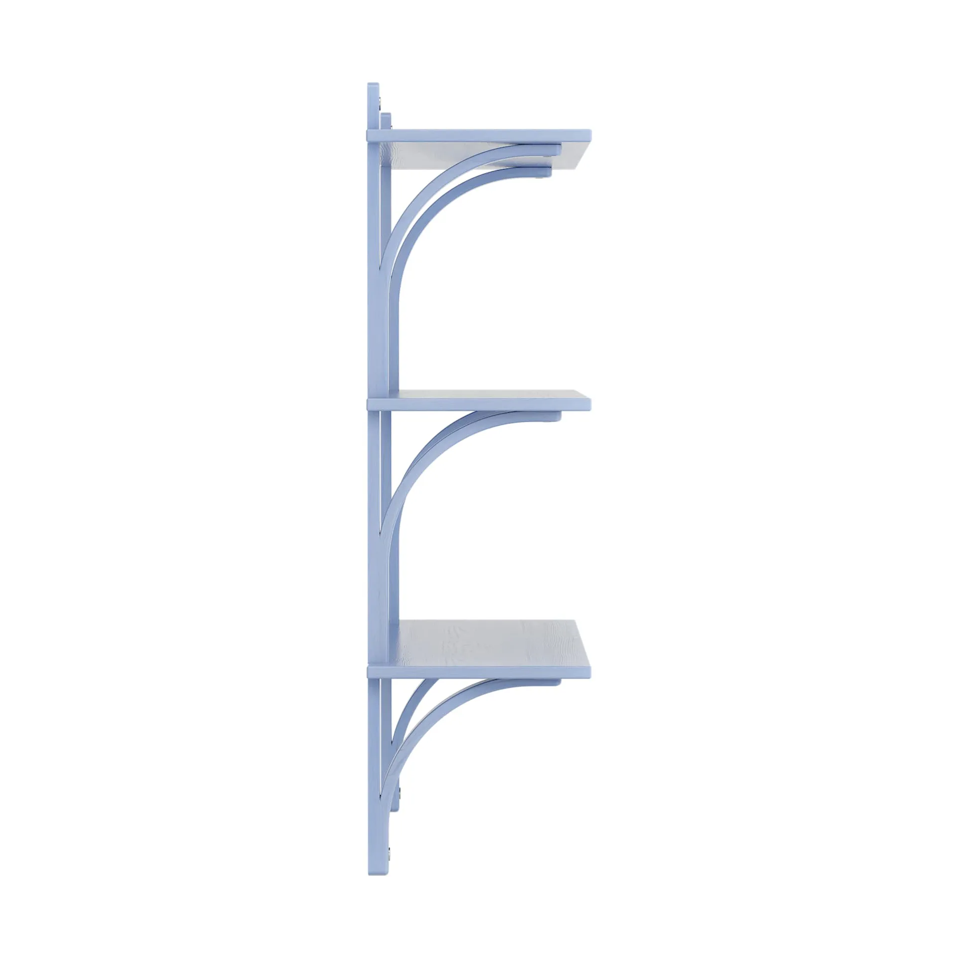 Levi hylla 3 hyllplan, ILKE Blue-aluminium, 90 cm Swedese