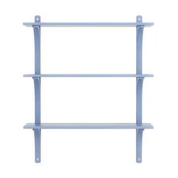 Levi hylla 3 hyllplan - ILKE Blue-aluminium, 90 cm - Swedese