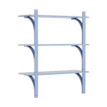 Levi hylla 3 hyllplan - ILKE Blue-aluminium, 90 cm - Swedese