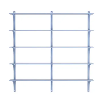 Levi hylla 5 hyllplan - ILKE Blue-aluminium, 180 cm - Swedese