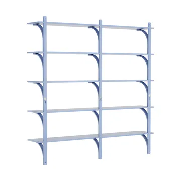 Levi hylla 5 hyllplan - ILKE Blue-aluminium, 180 cm - Swedese