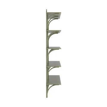 Levi hylla 5 hyllplan - Moss green-aluminium, 180 cm - Swedese