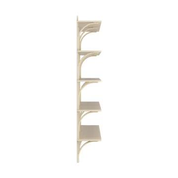 Levi hylla 5 hyllplan - Naturlackerad ask-aluminium, 180 cm - Swedese