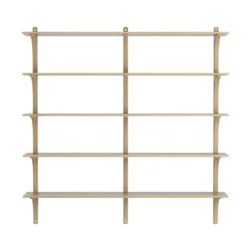 Levi hylla 5 hyllplan - Naturlackerad ek-aluminium, 180 cm - Swedese