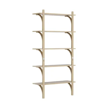 Levi hylla 5 hyllplan - Naturlackerad ek-aluminium, 90 cm - Swedese