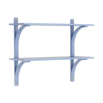 Levi hylla - Ilke blå-mässing, 2 hyllplan, 90 cm - Swedese