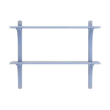Levi hylla - Ilke blå-mässing, 2 hyllplan, 90 cm - Swedese