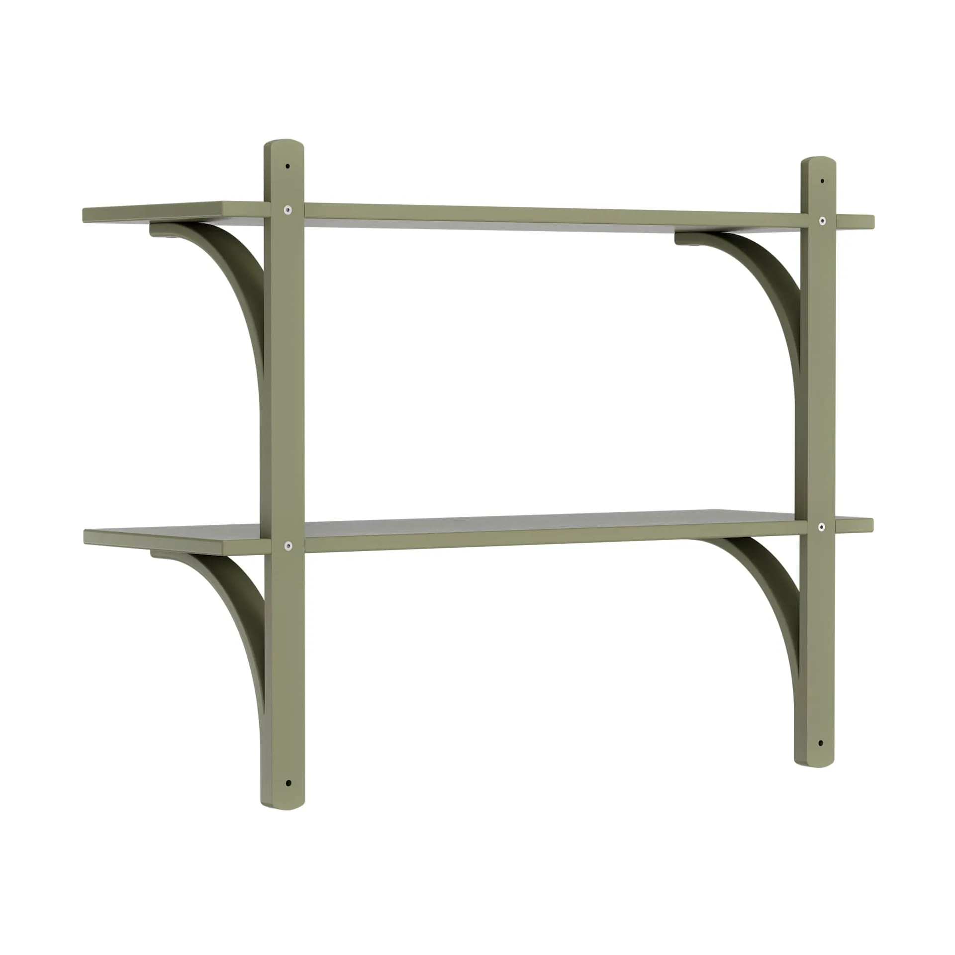 Levi hylla, Moss green-mässing, 2 hyllplan, 90 cm Swedese