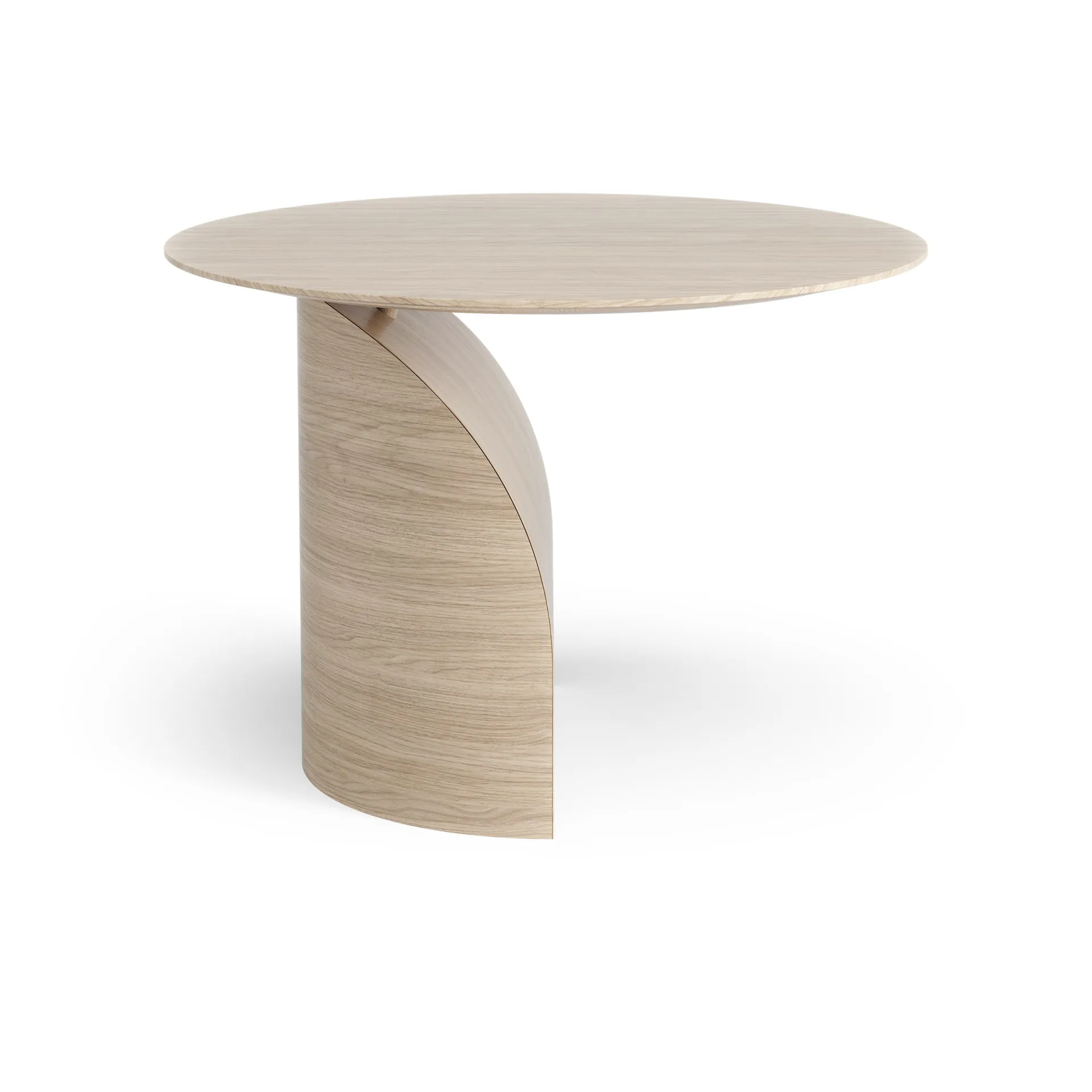 Savoa bord H45 cm, Ek vitpigmenterad Swedese