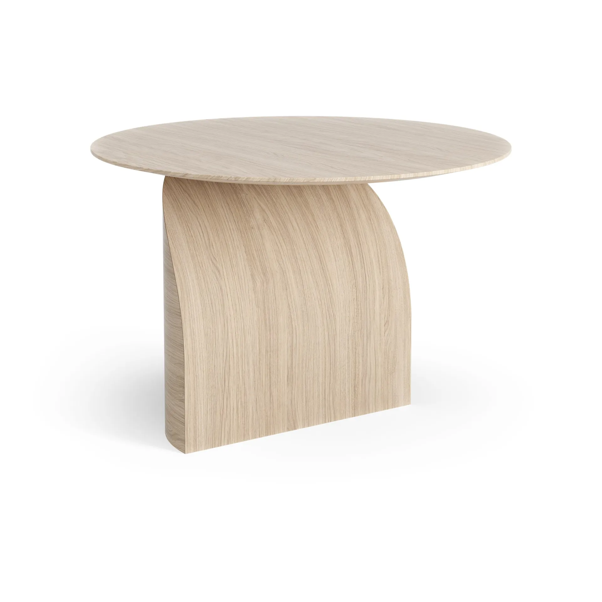 Savoa bord H45 cm, Ek vitpigmenterad Swedese