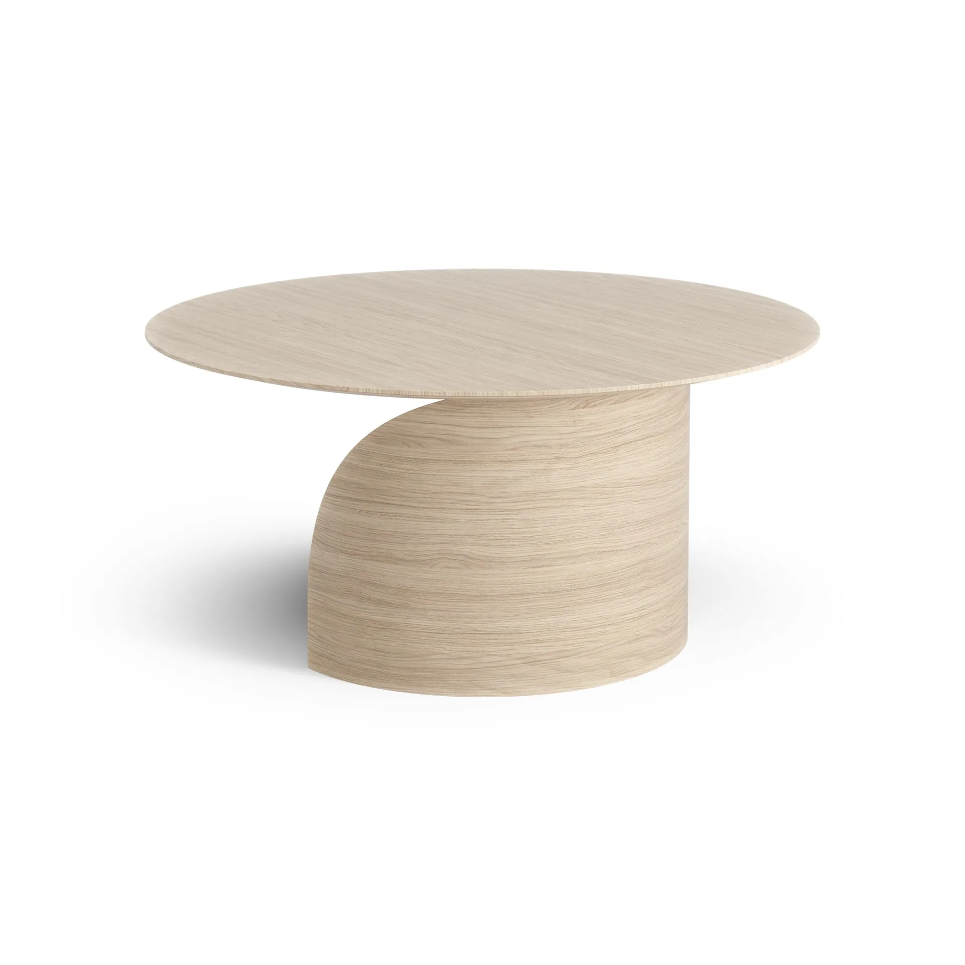 Savoa soffbord H40 cm, Ek vitpigmenterad Swedese