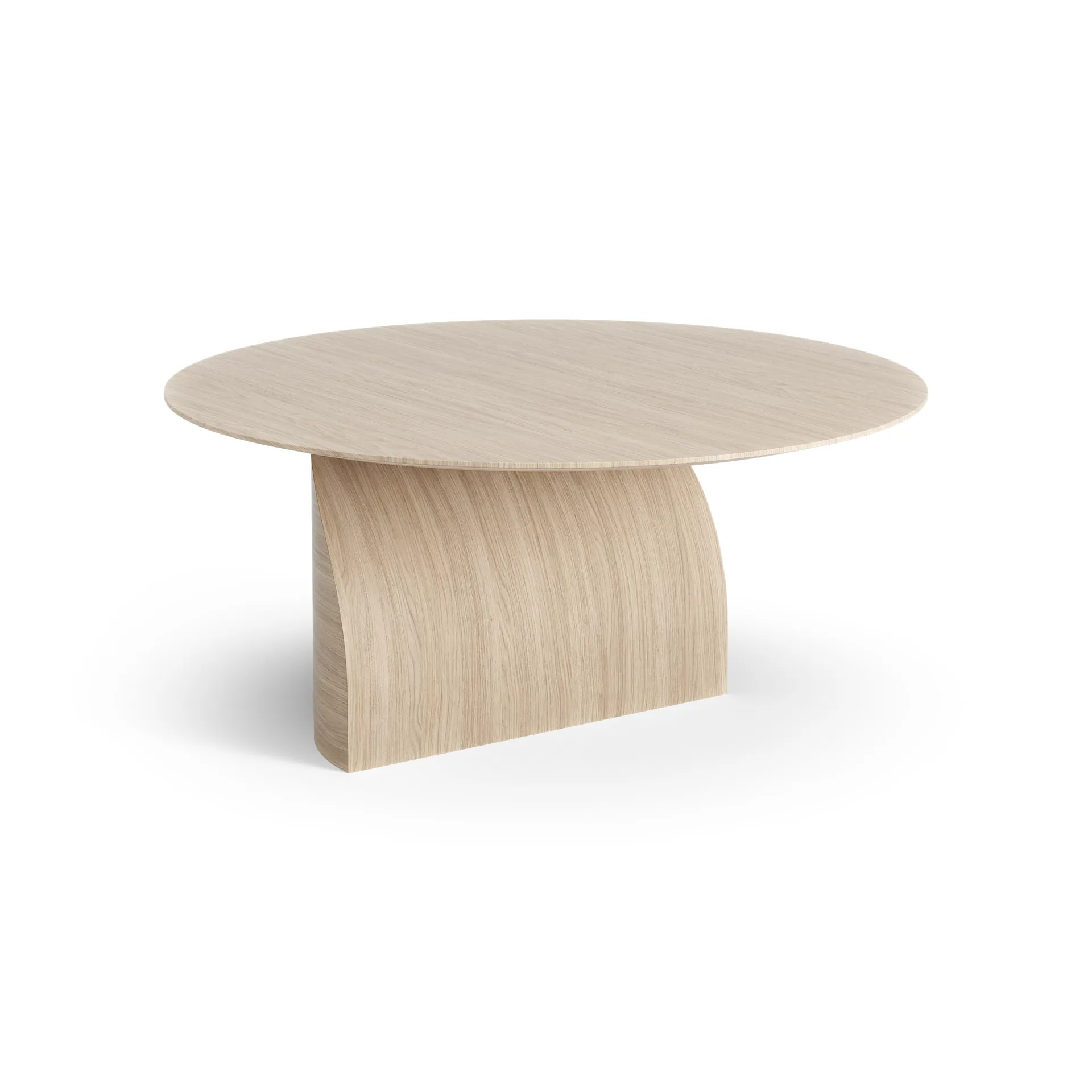 Savoa soffbord H40 cm, Ek vitpigmenterad Swedese