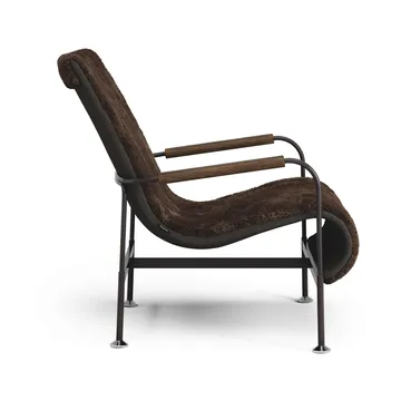 Serpentine fåtölj - Fårskinn Espresso-mörkbrun - Swedese