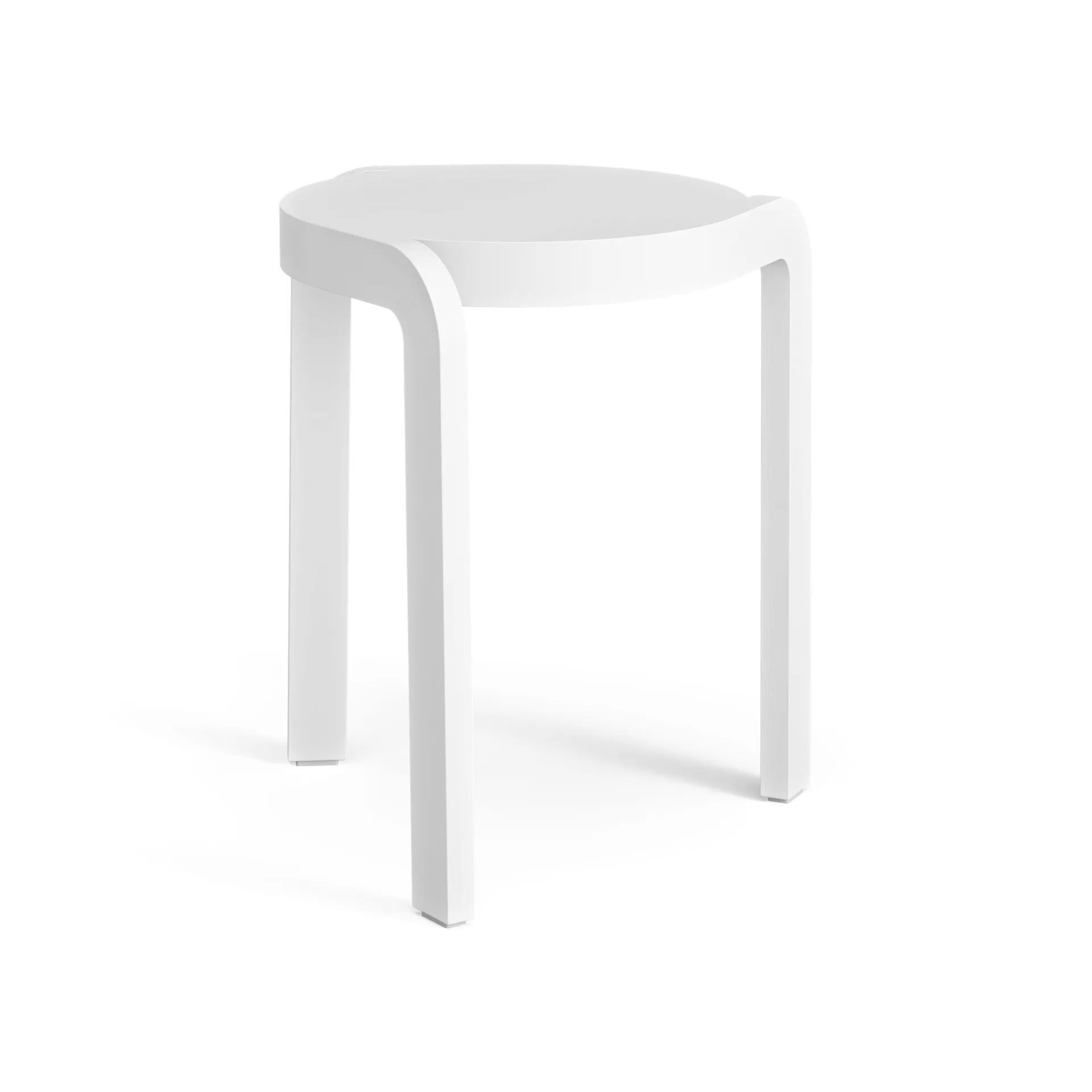 Spin pall H44 cm, Ask vitlaserad Swedese