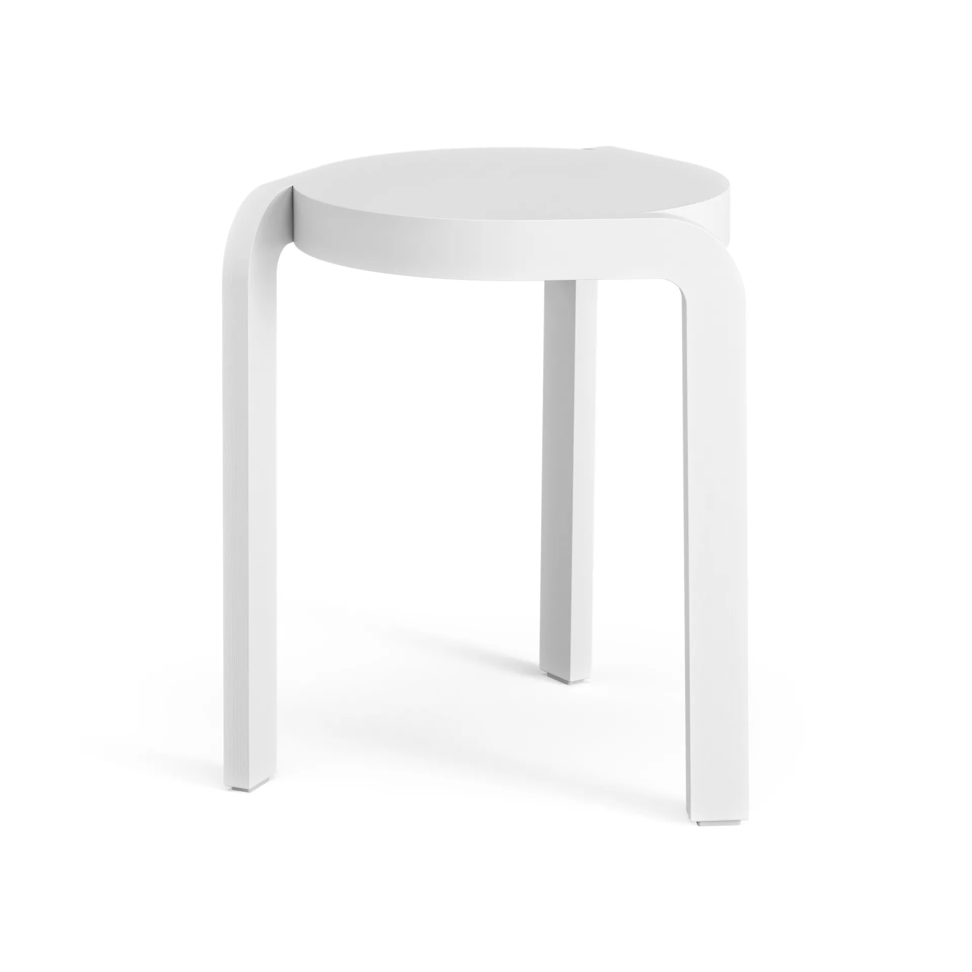 Spin pall H44 cm, Ask vitlaserad Swedese