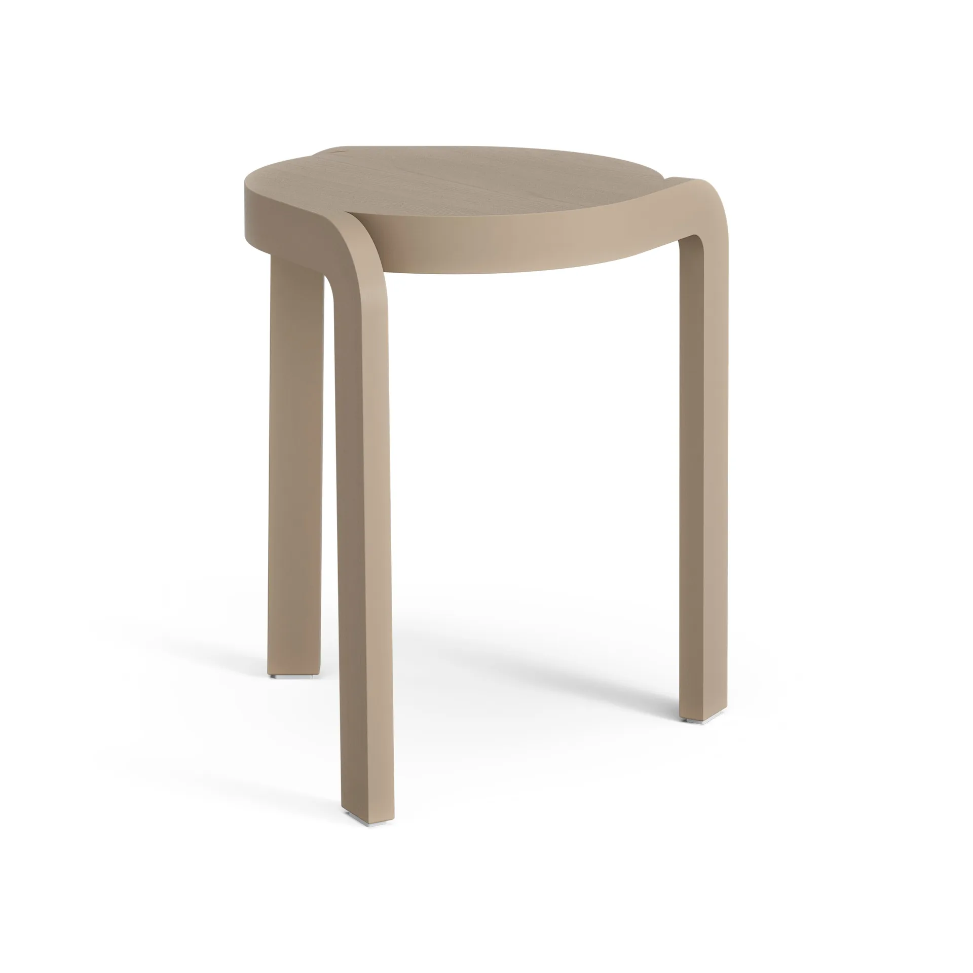 Spin rund pall H44 cm, Ask-nutmeg, Ø32x44 cm Swedese