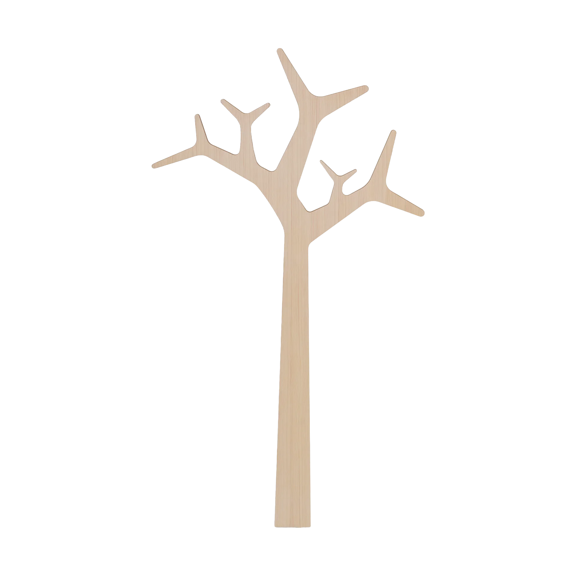 Tree wall väggmonterad rockhängare Special Edition 134 cm, Vitpigmenterad furu Swedese