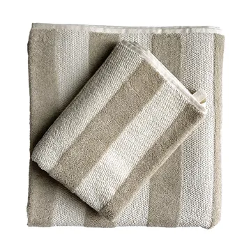 Cleo handduk 50x70 cm - Beige - Tell Me More
