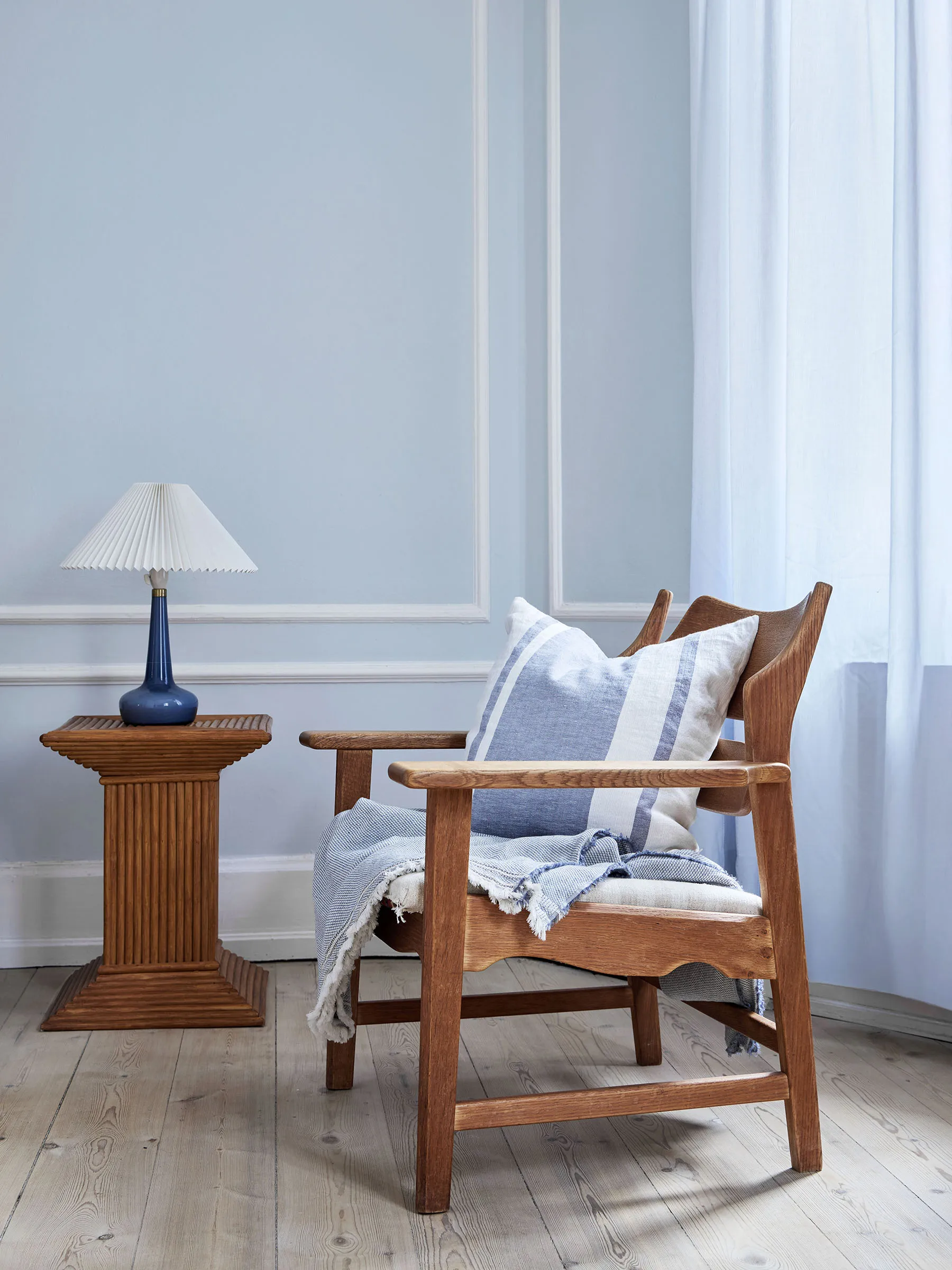Jules kuddfodral, Blue stripe, 50x50 cm Tell Me More