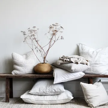 Klint kuddfodral 40x60 cm - Beige-svart - Tell Me More