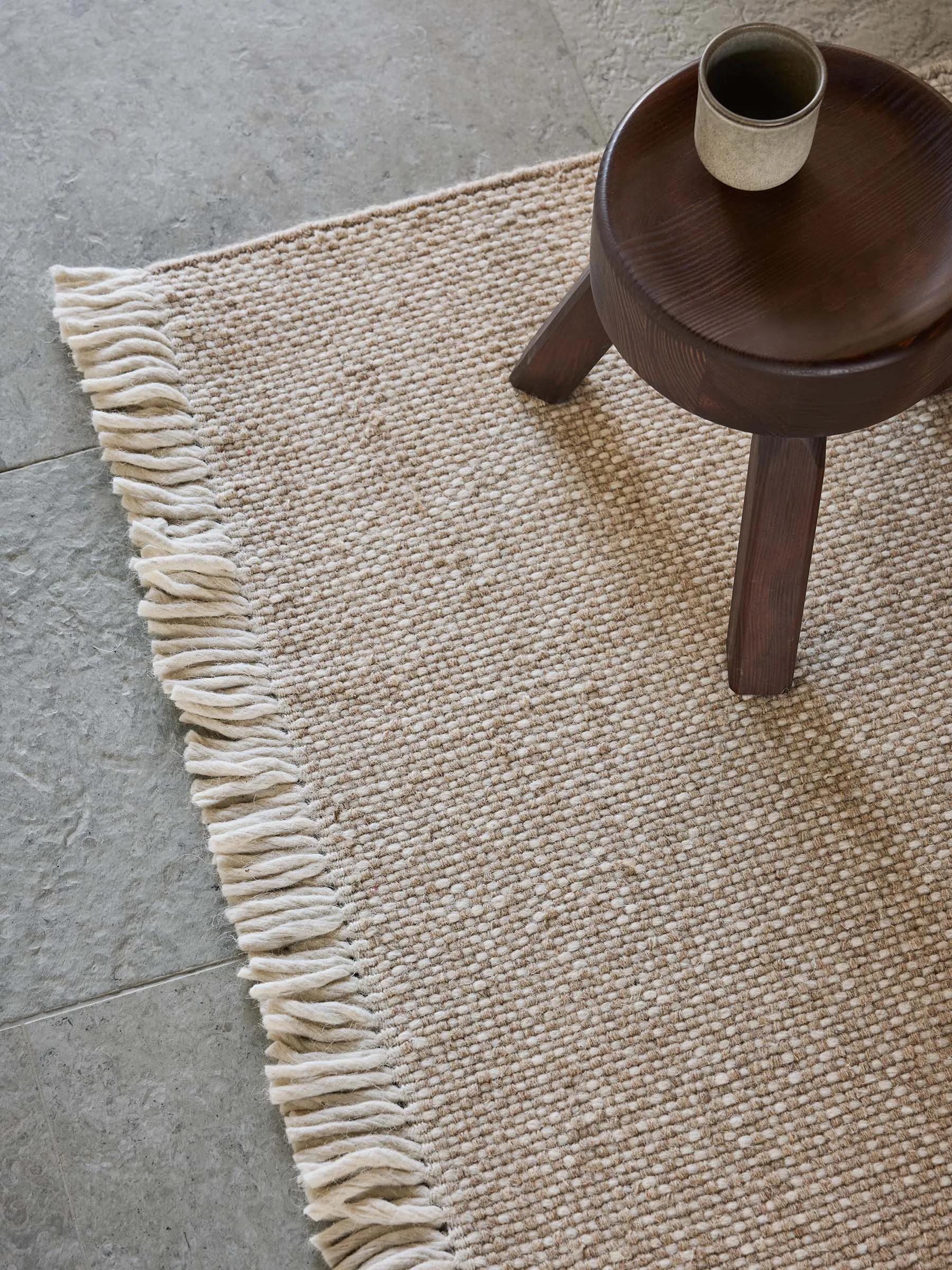 Nelson ullmatta, Beige-Offwhite, 170x240 cm Tell Me More