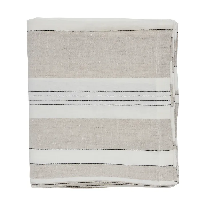 Noah bordsduk - Beige stripe, 145x330 cm - Tell Me More