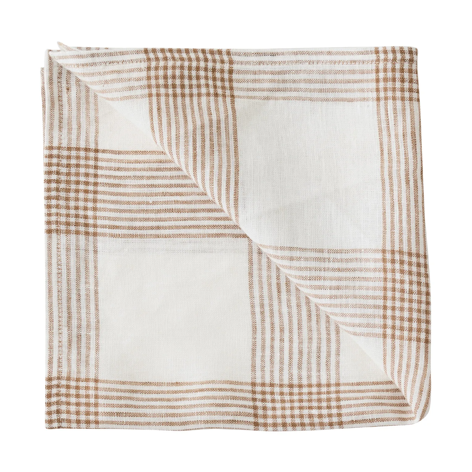 Odette tygservett, Brown, 45x45 cm Tell Me More