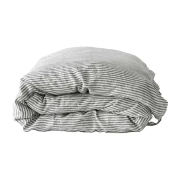 Påslakan linne 220x240 cm - Grey/white - Tell Me More