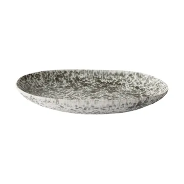 Rivoli serveringsfat 21,5x37 cm - Green splatter - Tell Me More