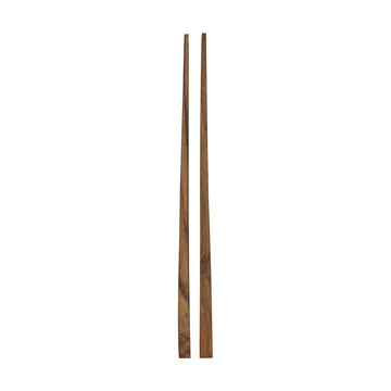 Teak ätpinnar 1 set - Brun - Tell Me More