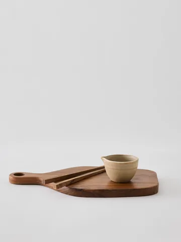 Teak ätpinnar 1 set - Brun - Tell Me More