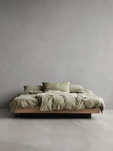 Tell Me More påslakan bomull - Olive, 220x220 cm - Tell Me More