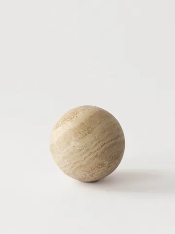 Travertine dekorationsklot - Ø10 cm - Tell Me More