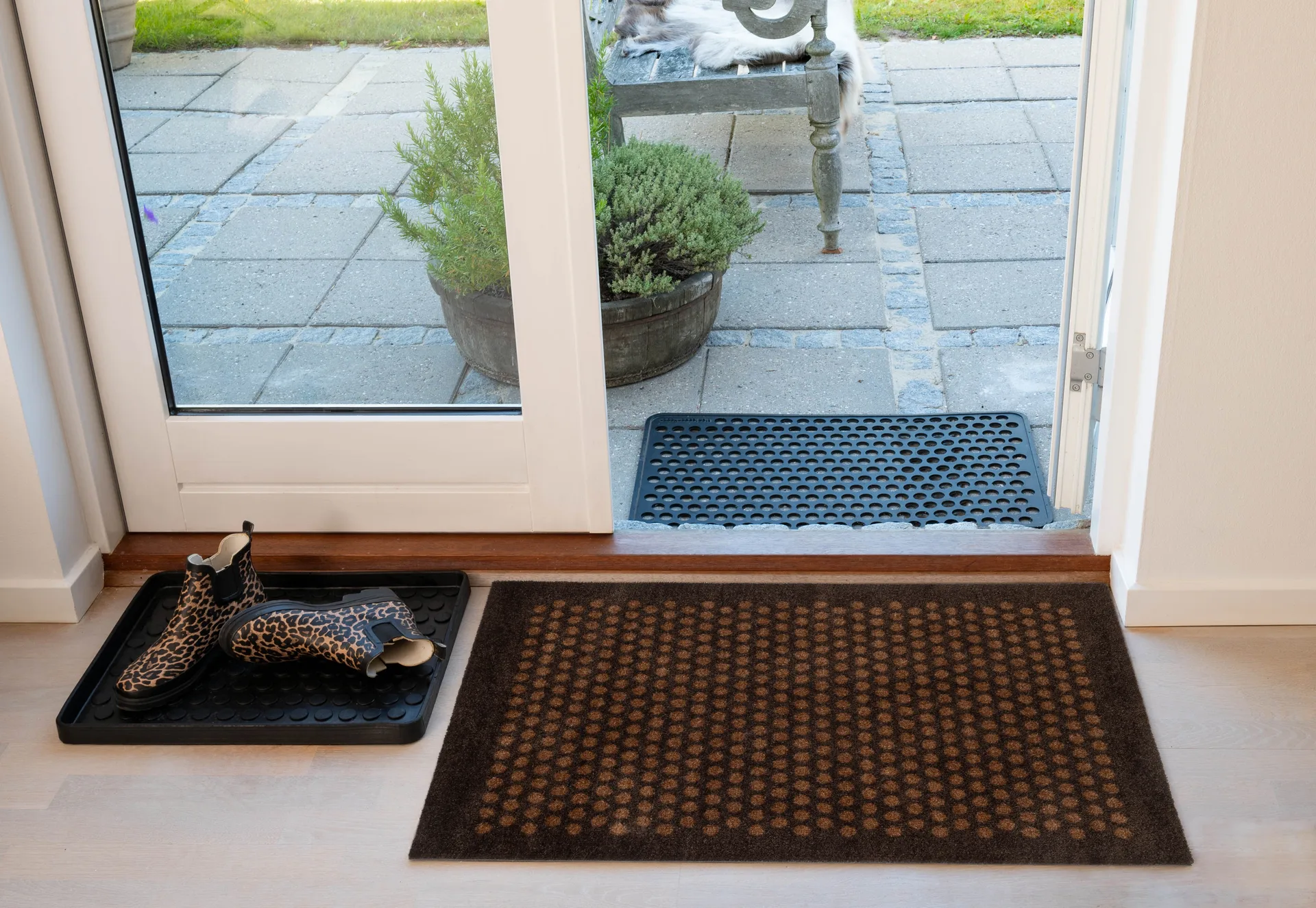 Dot dörrmatta, Cognac-brown, 60x90 cm tica copenhagen