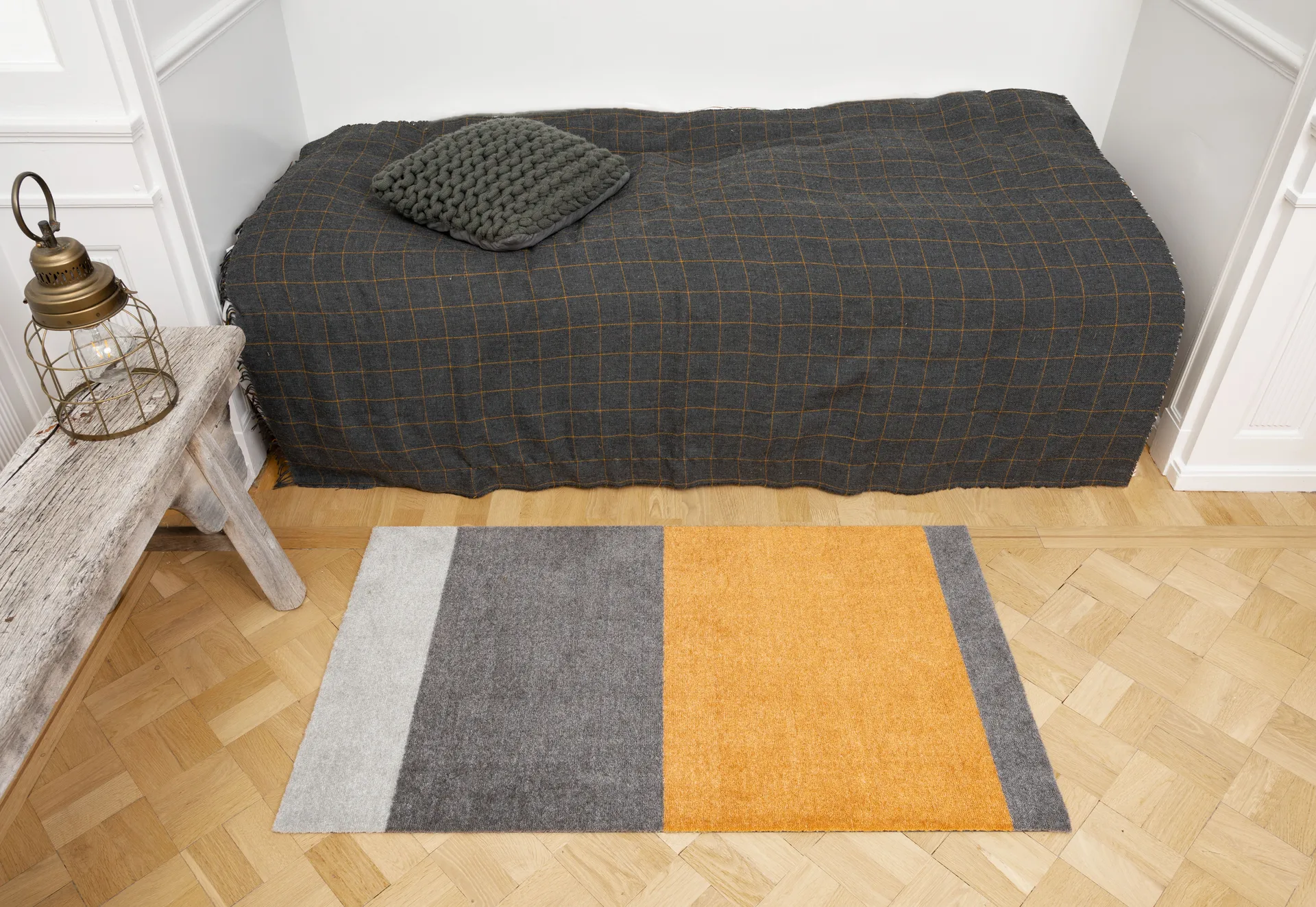 Stripes dörrmatta, Grey-grey-dijon, 60x90 cm tica copenhagen