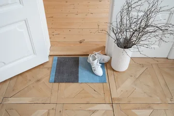 Stripes dörrmatta horisontell - Blue-steel grey, 40x60 cm - tica copenhagen
