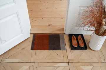 Stripes dörrmatta horisontell - Brown-terrakotta, 40x60 cm - tica copenhagen