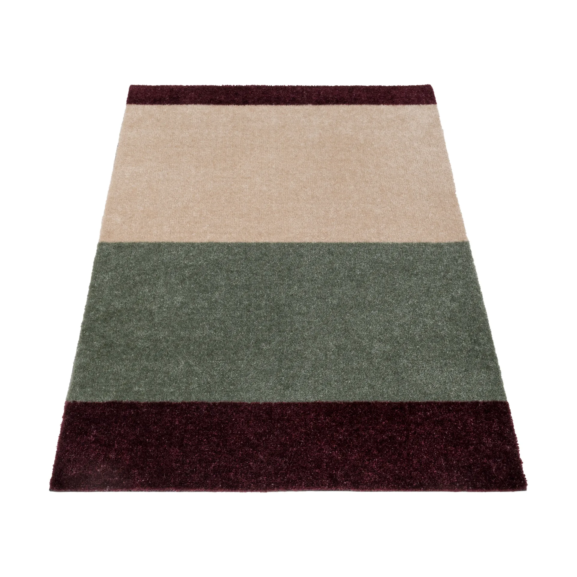 Stripes dörrmatta horisontell, Green-ivory-bordeaux, 60x90 cm tica copenhagen