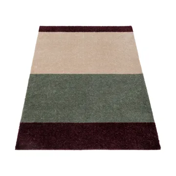 Stripes dörrmatta horisontell - Green-ivory-bordeaux, 60x90 cm - tica copenhagen